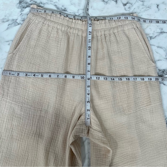 Rails Leon Pull On Pant in Flax Gauzy Breezy Lightweight Cotton Pockets Large - Picture 13 of 16